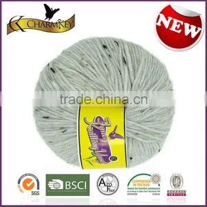 Charmkey Fashion Yarn Fancy Knitting Yarn Wool Acrylic Blended Yarn With Colorful Viscose Dot thumbnail-5
