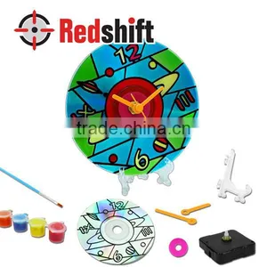 Design Your Coloring Clock Space Style Teaching Material Diy Toy Craft Kit thumbnail-1