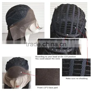 Wholesale Virign Brazilian Frontal Lace Human Hair Wig Black Rose Wavy Customized Full Lace Wigs thumbnail-5