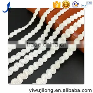 1 cm Lace Waves Stretch Elastic Hook Sideband Bra Underwear Aglet thumbnail-1