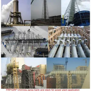 FRP CHIMNEY FOR POWER PLANT APPLICATION-JIZHOU ZHONGYI