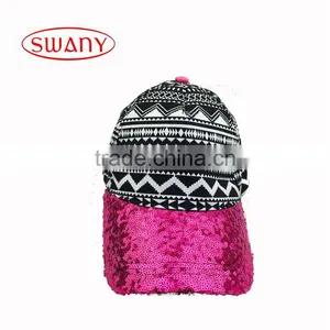 Sequin Baseball Cap Hats Embroidery 6 Panels Fashion Baseball Caps thumbnail-1