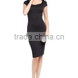 China Style Women Clothing Bandage Dress With China Traditional Design Flower Black Wrap Dress SD43 thumbnail-6