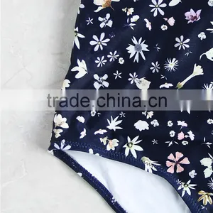 Famous Name Brand Swimwear Lace Trim Open Cross Back Swimsuit thumbnail-2