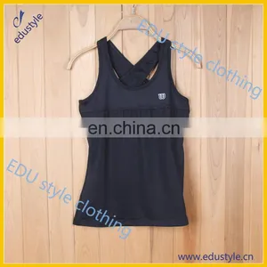Wholesale Personalized Blank Black Ladies Tank Tops thumbnail-2