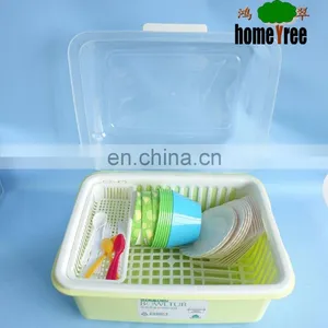 Multipurpose Rectangle Plastic Dish Drying Rack thumbnail-2