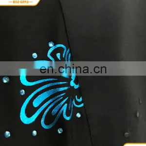 Fashion Designs Polyester With Foil Dot Foiling Fdy Fabric With Stone thumbnail-2