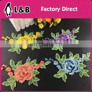 Wholesale Collars in Stock Embroidery Designs Flower Neck Lace Polyester Neck Design in Pair Collar Lace thumbnail-1