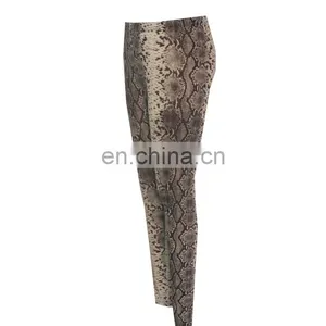 2016 Lady Snake Skin Print Knit Pant Legging thumbnail-3