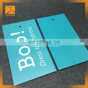 Hot Sale Direct Factory Custom Bright Pink Color Paper Hang Tags for Women Jeans Sportswear thumbnail-5