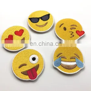 Cheap Price Cute Items Woven Emoji Patches thumbnail-1