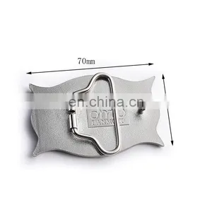 Silver Practical Custom Metal 3d Belt Buckle Fastener thumbnail-5