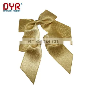 Gold Ribbon Bow With Elastic Loop thumbnail-2