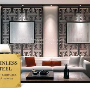Hotel Metal Decoration Wall Design Stainless Steel Decoration thumbnail-1