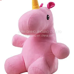 Your Own Logo Can be Added Custom Stuffed Embroidery Unicorn Plush Toy thumbnail-1