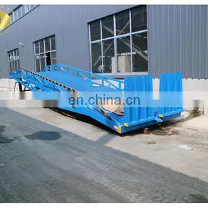 7LYQ Shandong SevenLift Manual Folding Hydraulic Stationary Warehouse Forklift Loading Dock Ramp Pictures thumbnail-2
