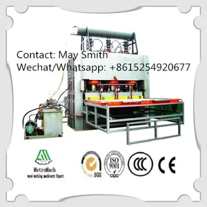 Short Cycle Melamine Laminating Hot Press for HDF Laminate Flooring, Furniture thumbnail-2