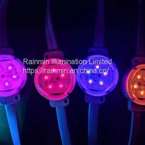 40mm 24v Polycarbonate SMD3535 RGB D40 Dot Light For Building Decoration thumbnail-2