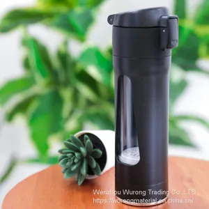 280ml Borosilicate Glass Water Cup With Ceramic Spheres of Mineral Alloy Element Making Water Soluable Hydrogen 800-1300 Pbb Rapid Microelctrolysis Generating Hydrion Neutralizing Radical Portable Lidded Bottle Anit-scald-skid Hot Water Tea Cup thumbnail-5