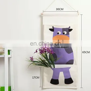 Custom Design Kids Room Storage Bag Cartoon Wall Hanging Storage Bag Door Hanging Organizer thumbnail-1