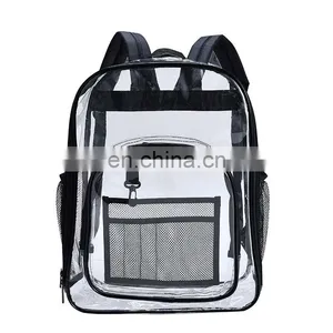 Custom New Fashion Waterproof Colorer Transparent Clear Pvc Backpack thumbnail-4
