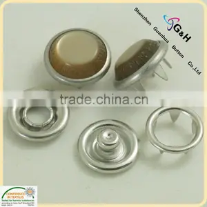 Flat Pearl Snap Fastener With Custom Laser Logo thumbnail-1