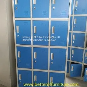 Durable Storage Furniture Gym Locker/Staff Locker/Steel Locker Blue and Gray Color 6 Door thumbnail-1