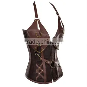 Hot Selling Wholesale Plus Size S-6L Sey Deep V Neck Halter Steampunk Corsets and Bustiers L L L 4L 5L 6L Thong Women Lingerie B thumbnail-2