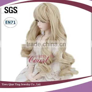 Long Nice Doll Golden Golden Loose Wavy Bjd Doll Wig thumbnail-2