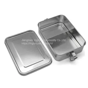 Wholesale Stainless Steel Rectangle Food Storage Containers Leak Proof Lunch Box With Lid thumbnail-5