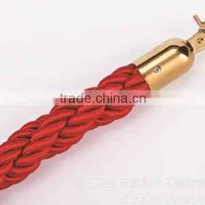 Stainless Steel Flat Base Mobile Steel Barrier With Velvet Or Twist Rope For Crowd Control thumbnail-3