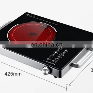 110v/220v Radiant Cooker 2000W Touch Control Black Color Easy to Operate Rice Soup Milk Hotpot Rice Keep Warm Function thumbnail-2