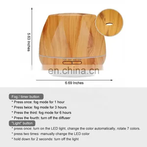 Home Scent Machine Aromatic Diffuser 500ml Air Ultrasonic Humidifier thumbnail-3