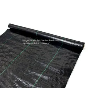 100GSM Green Line Landscape Fabric Mat Ground Cover Matting for Gardens thumbnail-2