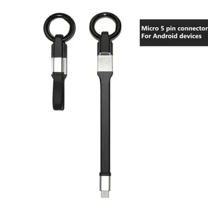 Key Chain 5 Pin Micro USB Charging Cable For Samsung thumbnail-2