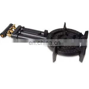 High Quality High Pressure Kitchen Outdoor 3 Ring Cast Iron Gas Burner thumbnail-4