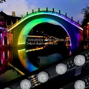 High Quality IP65 Waterproof DC24V Flexible DMX512 RGB Outdoor Led Wall Washer Lamp Linear Light thumbnail-2