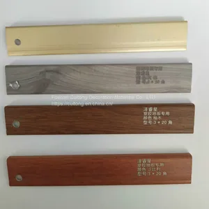 SPC Locking Floor Aluminum Alloy Right Angle Seven-word Buckle Balcony Door Moving Door Wall Edge Wardrobe Buckle Strip L-shaped Laminate thumbnail-2
