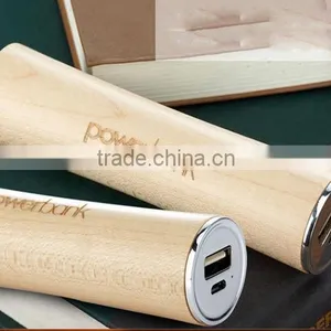Wholesale 2600mah Wooden Power Bank Usb Charger thumbnail-4