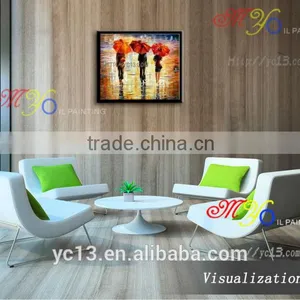 100%handmade Beautiful Knife Oil Painting thumbnail-3