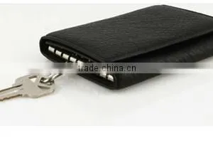 Fashion Soft and Luxurious Cashmere Leather Key Case Genuine Leather Key Case Wallet thumbnail-3