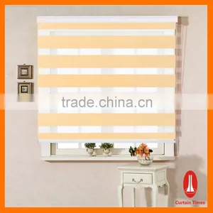 Curtain Times Custom Window Blind Shades Two Layer Fabric Blinds Design thumbnail-1