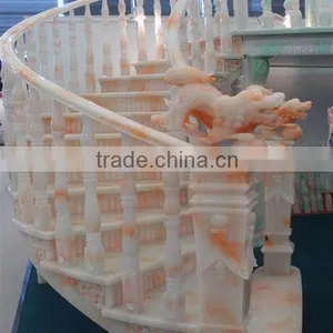 High Quality Royal House Decoration Onyx Stair Covers thumbnail-2