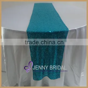 TR064#13 Beautiful Fuschia Color Glitter Sequin Table Runner thumbnail-5