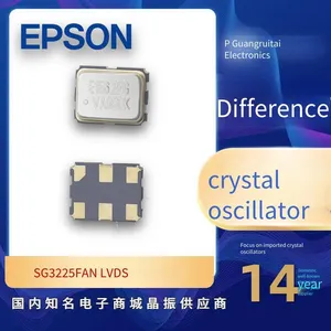 Epson Active Crystal Oscillator Sg3225van, 100mhz Lvds, Low Phase Noise, Clock Source for High-speed Serial Interface thumbnail-1