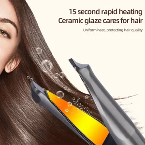 2-in-1 Twisted Straight Curling Iron/wave Clamp for Both Curling and Straightening Purposes（Wechat:13510231336） thumbnail-4