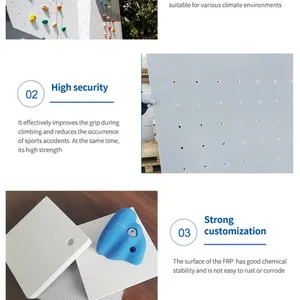 Lightweight FRP Climbing Wall Panel Mobile Climbing Event Assembly Portable Rock Climbing Exhibition Booth FRP Sandwich Panel thumbnail-3