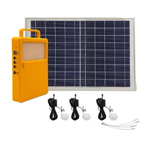 Energy Led Light With Solar Panel Solar Lamparas Solares Para Exterior Portable Solar Power System for Home Led Light With Solar Panel thumbnail-1
