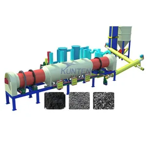 Big Capacity Continuous Rotary Carbonization Furnace Biochar Making Machine Palm Shell Charcoal Making Machine EPC thumbnail-1