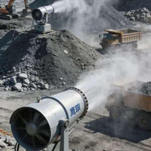 100-meter Fixed Fog Cannon, Remote Dust Removal Equipment for Coal Yards in Power Plants, Remote Spray Fogger thumbnail-1